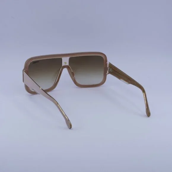 Carrera FLAGLAB 14 010A HA Sunglasses Beige Shield Frame, Brown Lenses